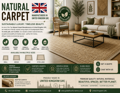 Natural Carpet Manufacturers in United Kingdom (UK): Sustainable Luxury for Elegant Interiors
