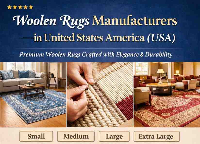 Woolen Rugs Manufacturers in United States America USA – Premium Quality Rugs for Homes & Commercial Spaces